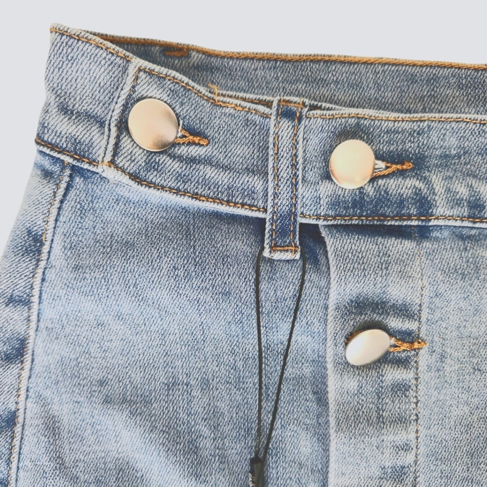 Fashion Nova Denim Midi Skirt Size 1 XL - Picture 6 of 15